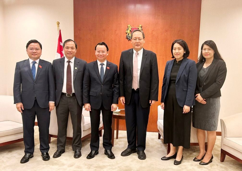 Minister Do Duc Duy works with the Minister of Manpower and the Ministry of Trade and Industry of Singapore